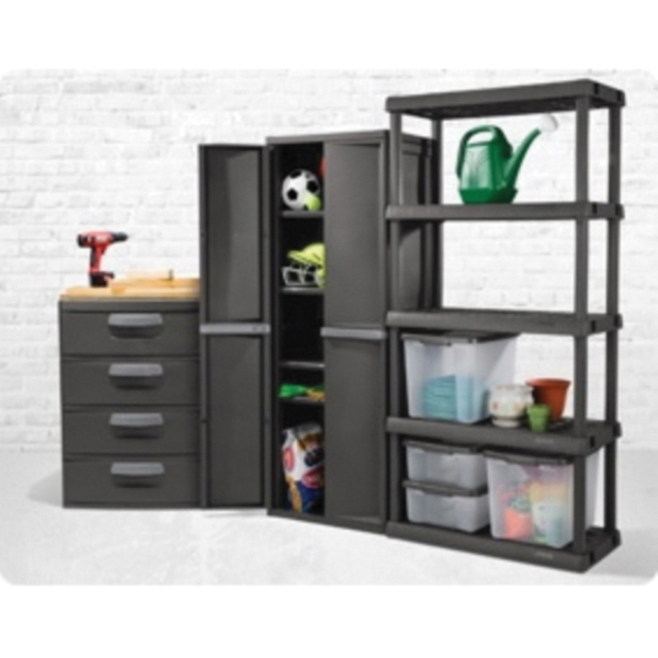 Sterilite 01743V01 Drawer Unit, 4-Drawer, Plastic, 25-5/8 in OAW, 35-3/4 in OAH, 19-1/4 in OAD - 3