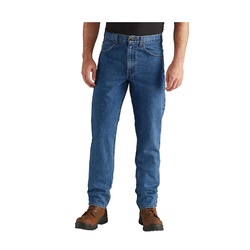 Carhartt B18-DST-36X34 Jeans, Heavyweight, 36 in W, 34 in L Inseam, Darkstone, Relaxed, Tapered Fit