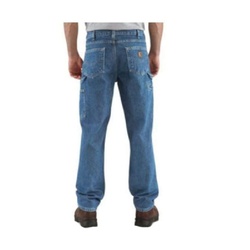 Carhartt B171-DST-34X30 Carpenter Jeans, 34 in Waist, 30 in L Inseam, Darkstone, Relaxed Fit