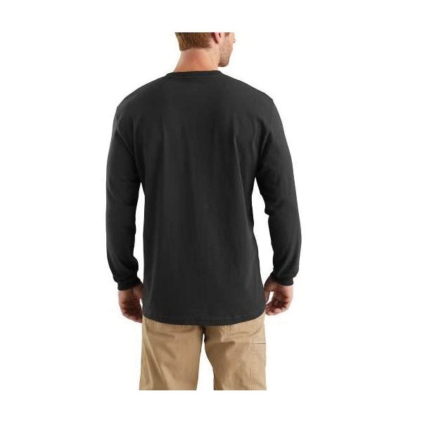 Carhartt K231-BLK-S-R T-Shirt, S, Fits to Chest Size: 34