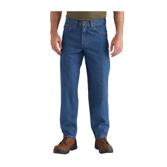 Carhartt B17-DST-32X34 Jeans, 32 in Waist, 34 in L Inseam, Darkstone, Relaxed, Tapered Fit - 4
