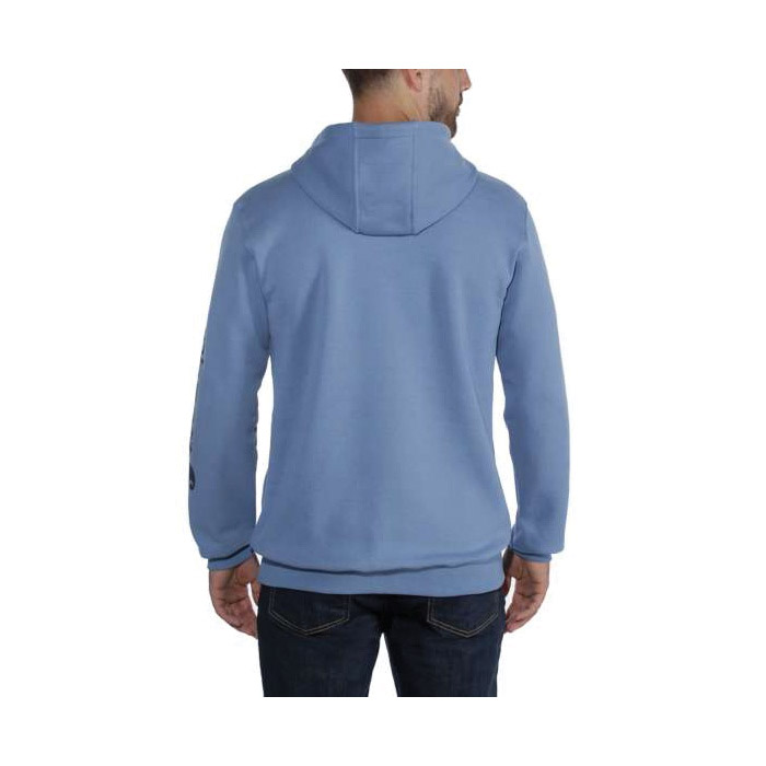 Carhartt K288-E20REGXLA Sweatshirt, XL, Regular, Cotton/Polyester, Black/Heather Gray, Hooded Collar - 1