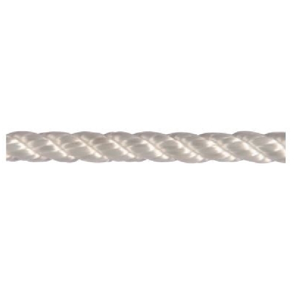 Ben-Mor Diamond-Braided Rope - Nylon - White - 48-ft x 1/8-in