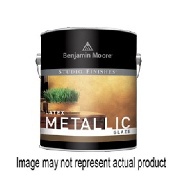 Benjamin Moore Studio Finishes 062001-004 Metallic Glaze Paint, Metallic, White, 4 gal, Can
