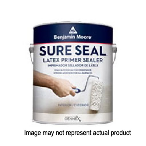 Benjamin Moore Sure Seal 002700-004 Primer, Flat, White, 4 gal, Pail - 1