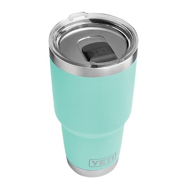 Yeti Rambler Series YRAM30SF Tumbler with Lid, 30 oz, MagSlider Lid, 18/8 Stainless Steel, Seafoam, Insulated - 3