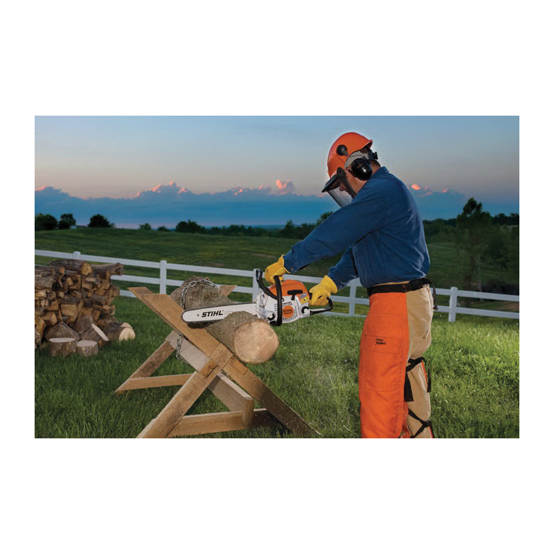 STIHL 1139 200 0355 Chainsaw, Gas, 35.2 cc Engine Displacement, 2-Stroke Engine, 18 in L Bar, 3/8 in Pitch - 2