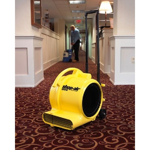 Shop-Air 1030100 Air Mover, 120 V, 1800 cfm Air, Plastic, Yellow - 4