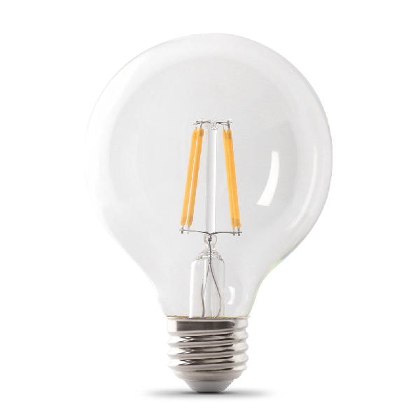 G2560/927CA/FIL/3 LED Bulb, Globe, G25 Lamp, 60 W Equivalent, E26 Lamp Base, Dimmable, Soft White Light