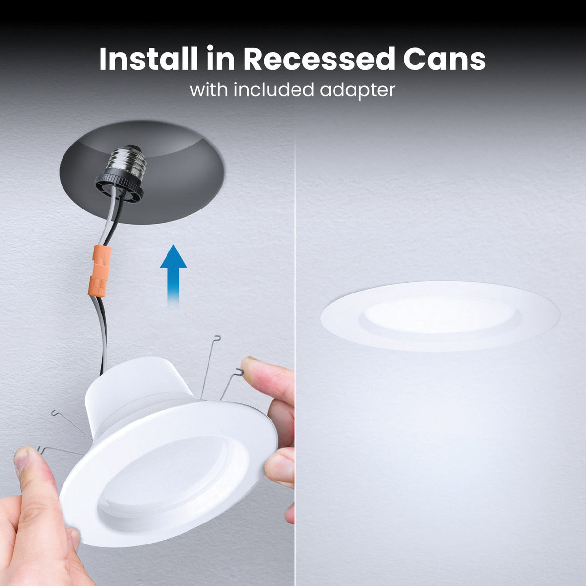 Feit Electric LEDR56/927CA Recessed Downlight, 925 Lumens, 2.6 in W x 5 in H Dimensions, 2700 K Color Temp, 120 V