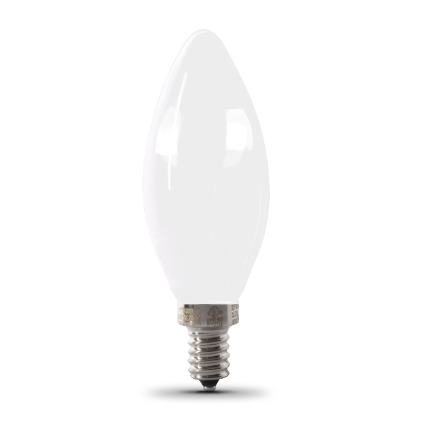 BPCTF40/927CA/FIL/2 LED Bulb, Specialty, Torpedo Tip Lamp, 40 W Equivalent, E12 Lamp Base, Dimmable