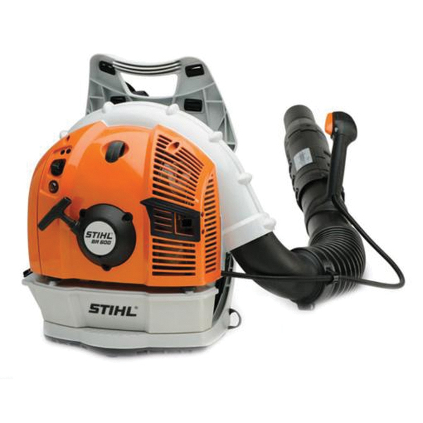 BR 600 Backpack Blower, Gas, 64.8 cc Engine Displacement, 2-Stroke Engine, 677 cfm Air, Gray/Orange