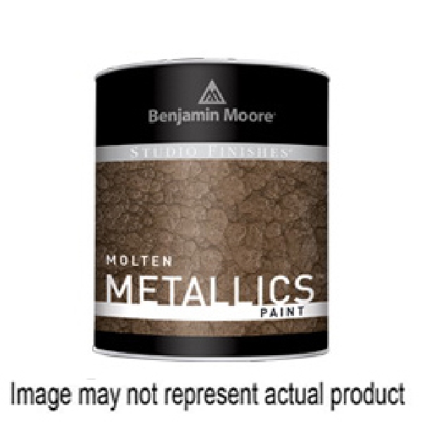 Benjamin Moore Studio Finishes 062178-008 Metallic Paint, High-Gloss, Silver, 8 gal, Can