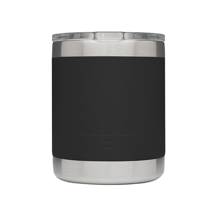 Yeti Rambler Series YRAM10BK Lowball with Standard Lid, 10 oz, MagSlider Lid, 18/8 Stainless Steel, Black, Insulated - 2