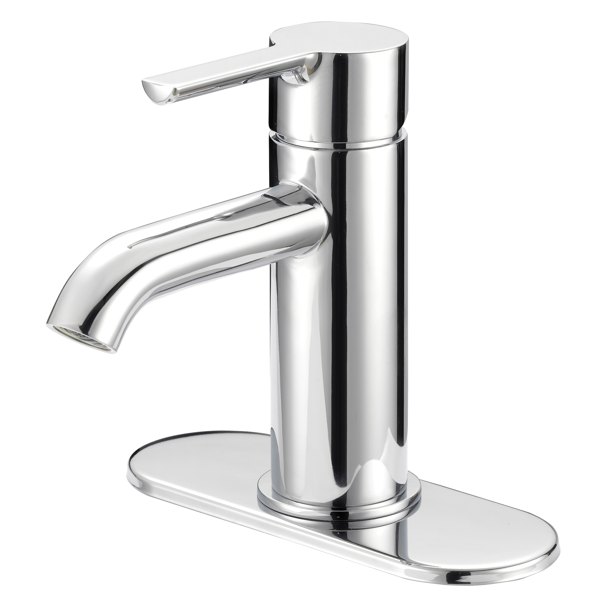 FS6A0128CP Lavatory Faucet, 1.2 gpm, 1-Handle, 1, 3-Faucet Hole, Metal/Plastic, Chrome, Lever Handle