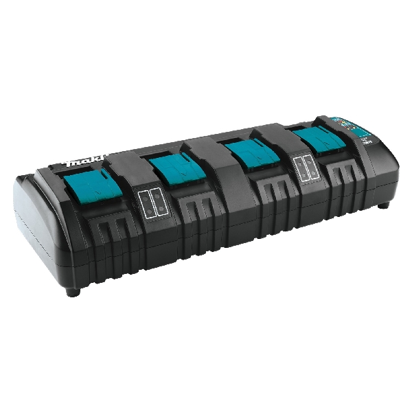 DC18SF 4-Port Charger, 18 V Output, 2 to 3 Ah, 50 to 100 min Charge, 4-Battery, Battery Included: Yes