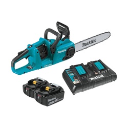 XCU03PT Chainsaw Kit, Battery Included, 5 Ah, 18 V, Lithium-Ion, 4 in Cutting Capacity, 14 in L Bar, 3/8 in Pitch