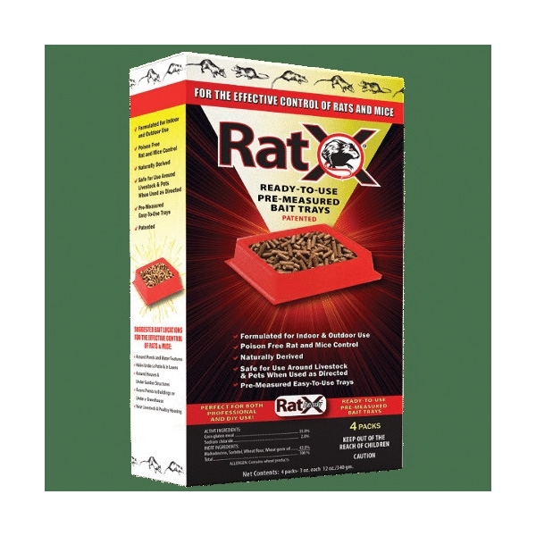 RatX 620104 Ready Bait Tray, Pellet, 9.6 oz Pack - 1