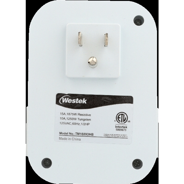 AmerTac TM1609DHB Daily Timer, 15 A - 3