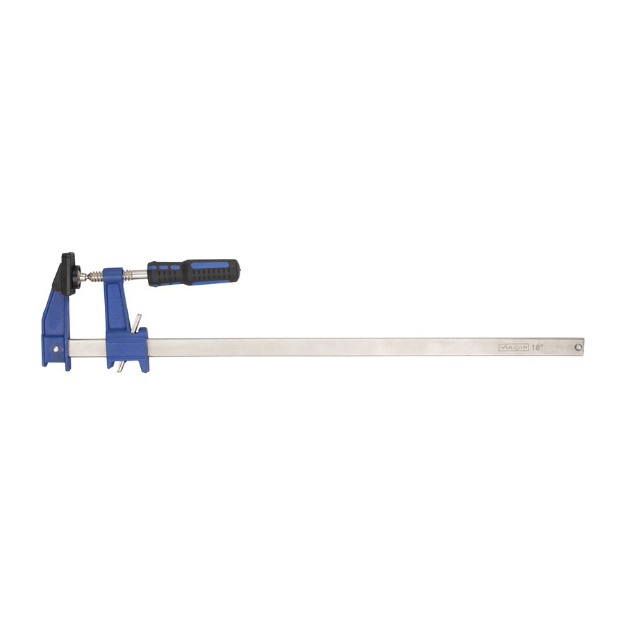 JL-SH023-60045 Ratchet Bar Clamp, 18 in Max Opening Size, 2-1/2 in D Throat, Steel Body