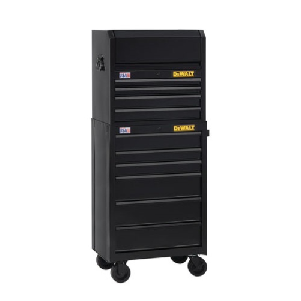 DeWALT DWST22760 Rolling Tool Cabinet, 10,330 cu-in, 26-1/2 in OAW, 40-1/2 in OAH, 18 in OAD, Steel, Black - 3