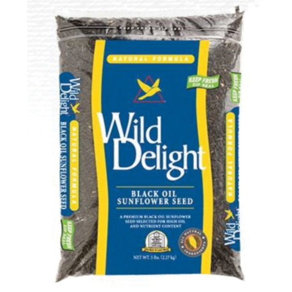 Wild Delight 361050 Sunflower Seed Bird Seed, 5 lb Bag - 1