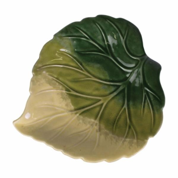 LF CENTENNIAL HQ75772356 Leaf Bird Bath, Ceramic, Green - 2