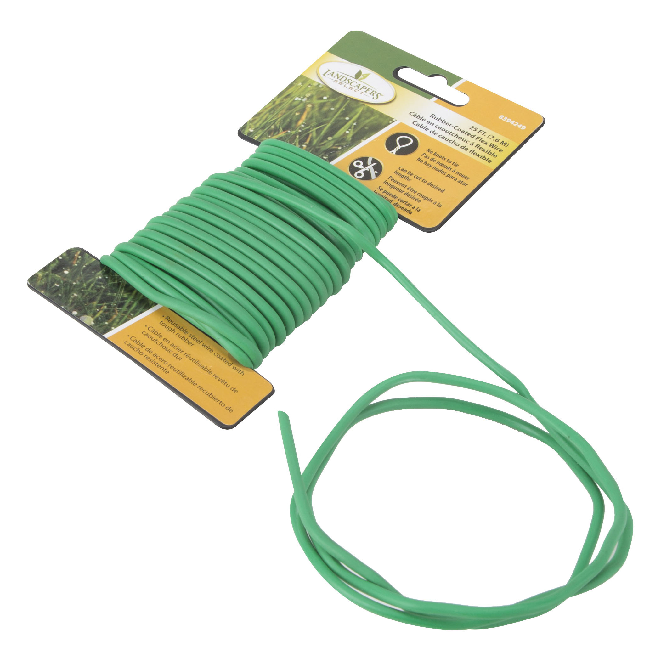 10575 Wire Rubber, 25 ft, Wire, Green