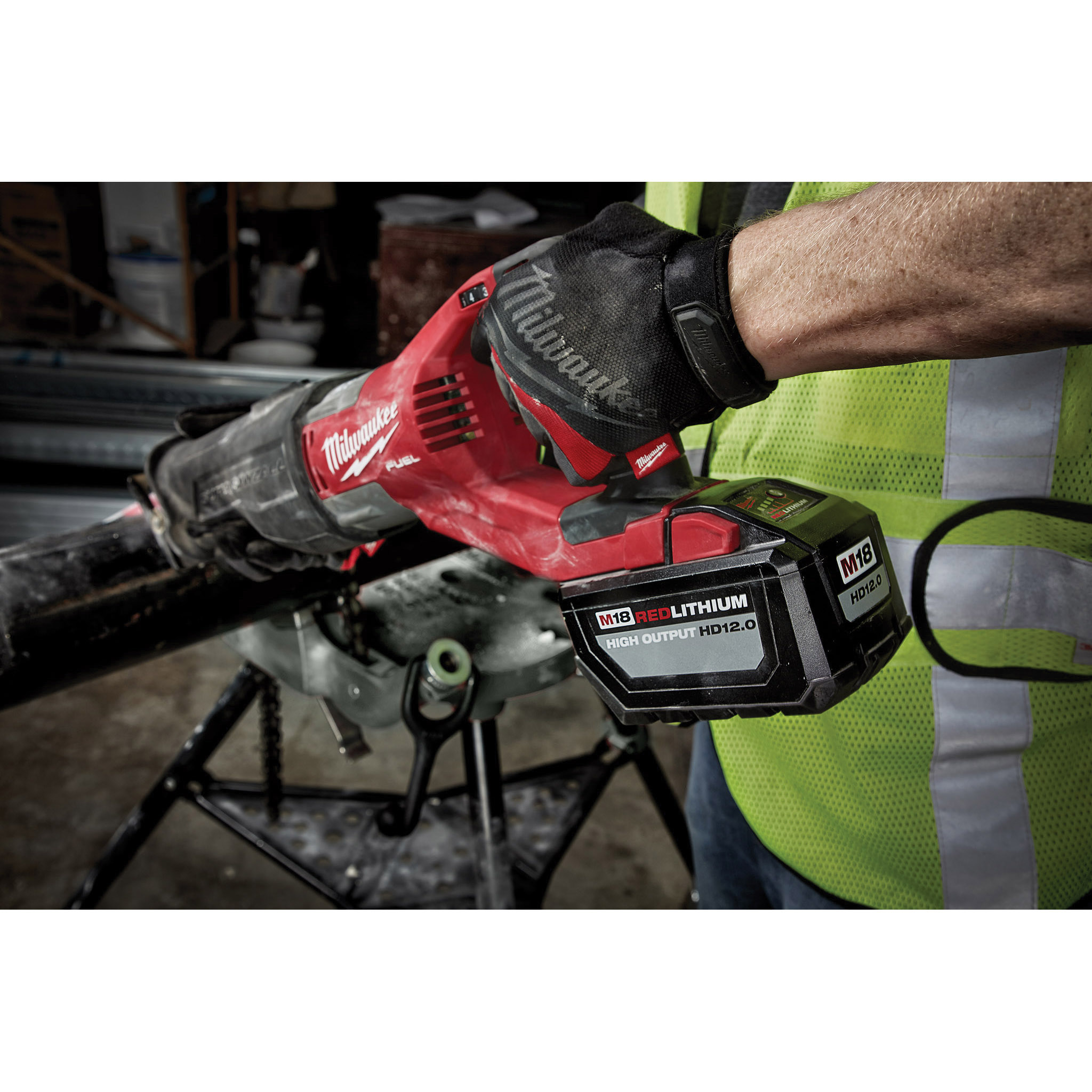 Milwaukee M18 REDLITHIUM 48-11-1812 Rechargeable Battery Pack, 18 V Battery, 12 Ah, 1-1/2 hr Charging - 4