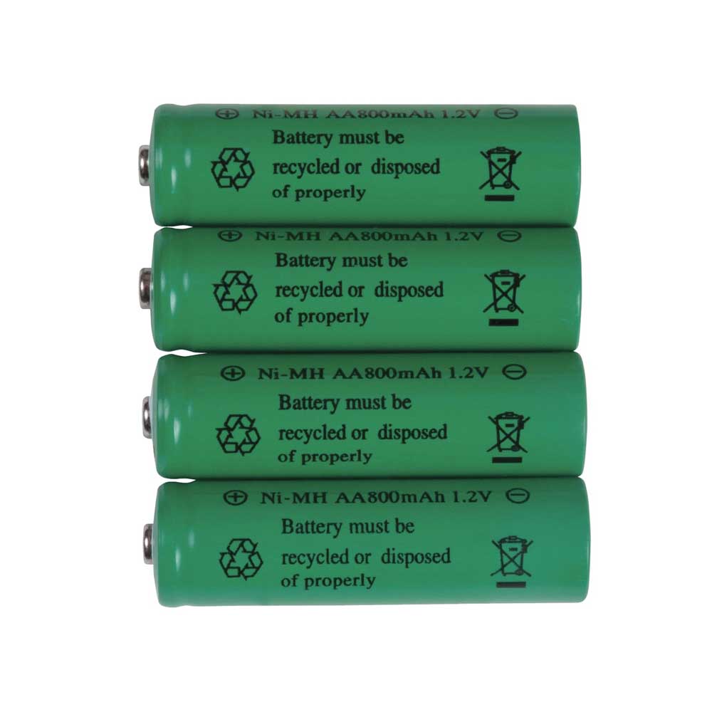24184 Battery, 1.2 V Battery, 800 mAh, AA Battery, Nickel-Metal Hydride Battery Series, 4 pk