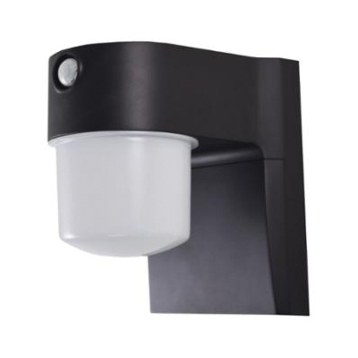 PowerZone O-JJ-700-MB Security Light, 120 V, 9 W, 1-Lamp, LED Lamp, Bright White Light, 700 Lumens