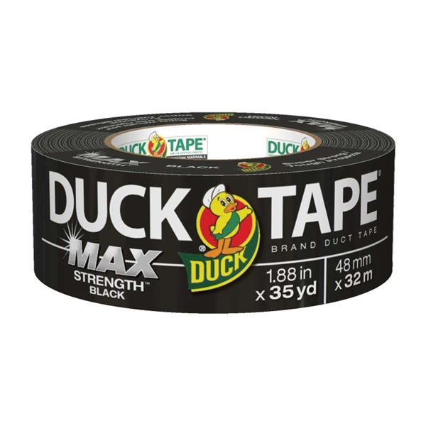 240867 Duct Tape, 11.5 mil Thick, 35 yd L, 1.88 in W, Black