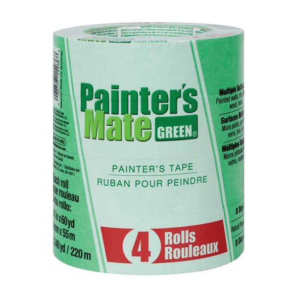 684275 Painter's Tape, 60 yd L, 1.41 in W, Green