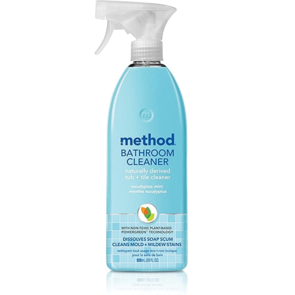 8 Bathroom Cleaner, 28 oz, Liquid, Euclayptus Mint, Clear