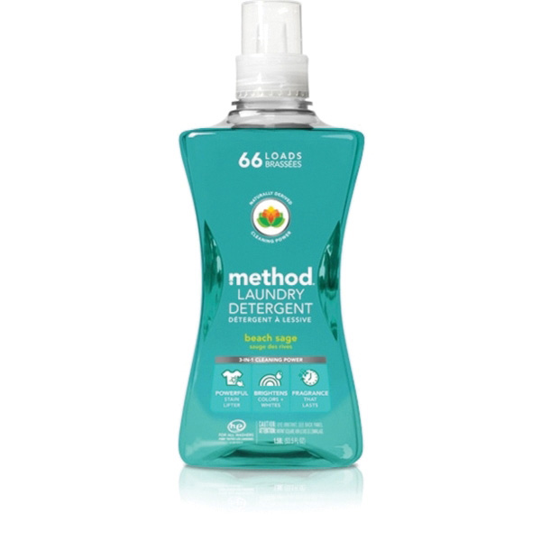 1489 Laundry Detergent, 53.5 oz Bottle, Liquid, Pleasant