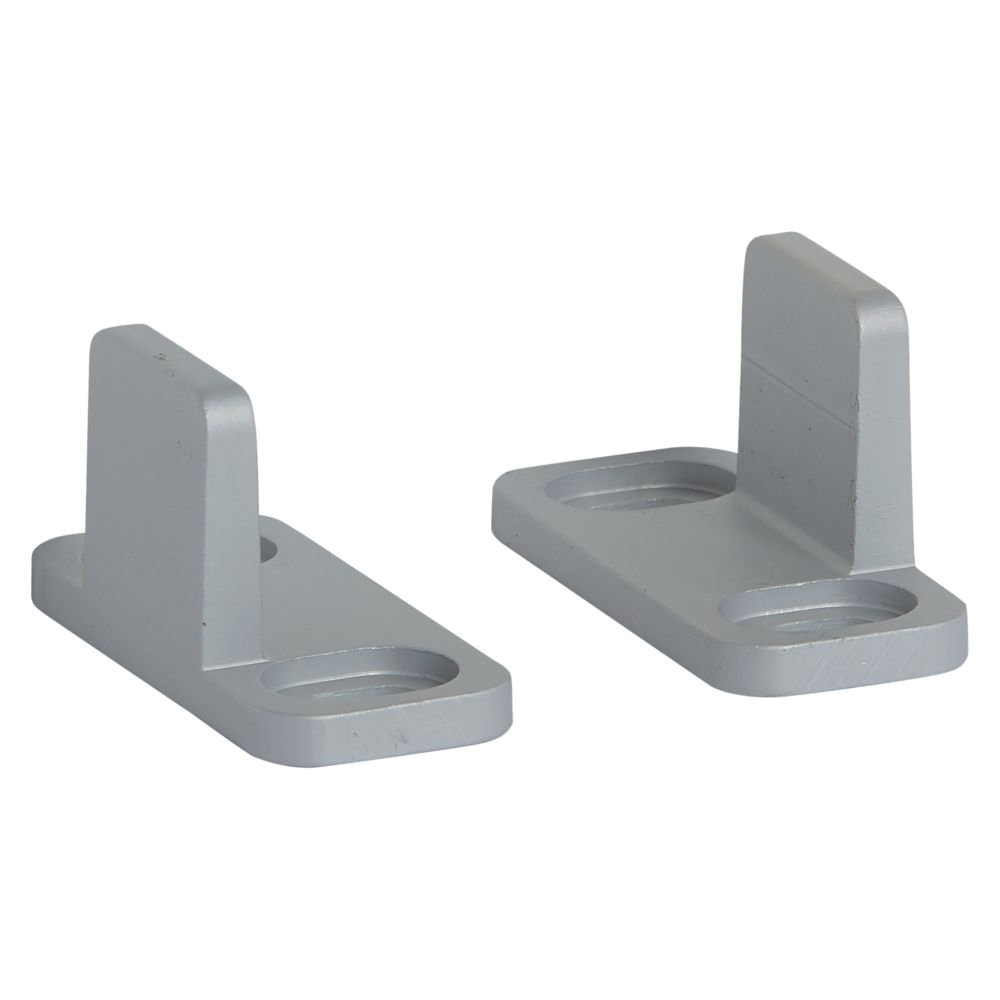 N187-094 Double Guide, Aluminum, Gray, Floor Mounting
