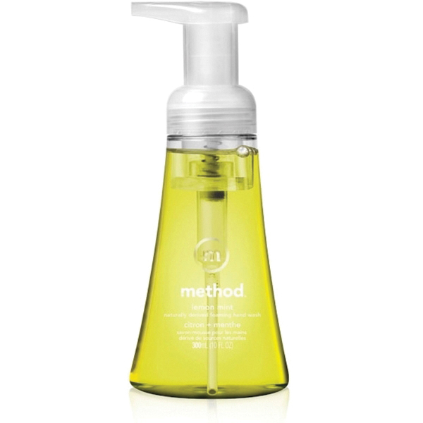 1162 Hand Wash, Foam, Lemon Yellow, Lemon Mint, 10 oz Bottle