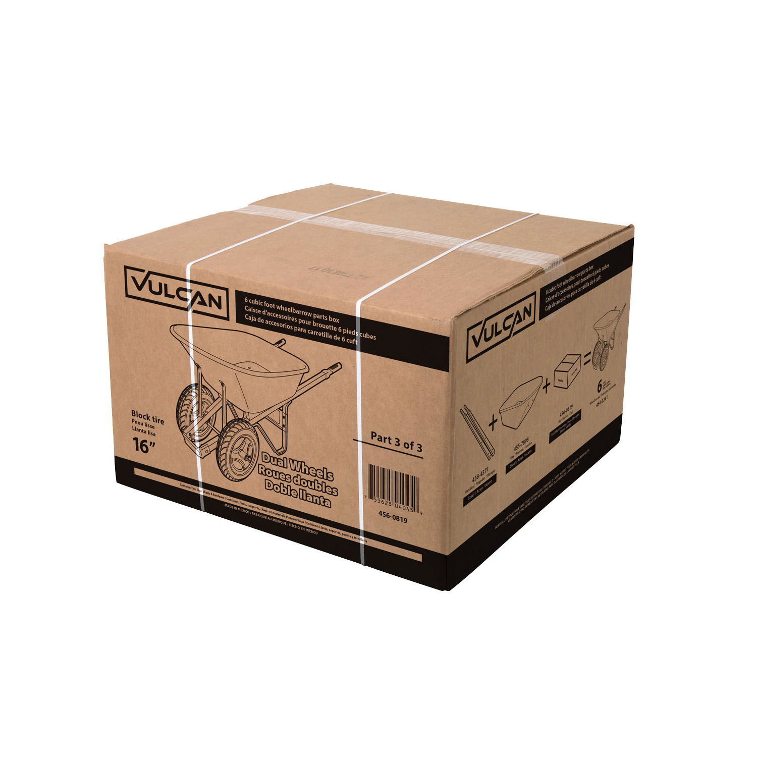 34887 Accessories Box, For: 6 cu-ft Steel Wheelbarrow Kit