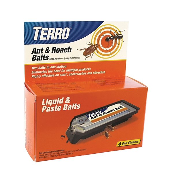 T360 Ant and Roach Bait, 1.44 fl-oz Liquid, 0.28 oz Paste, Box