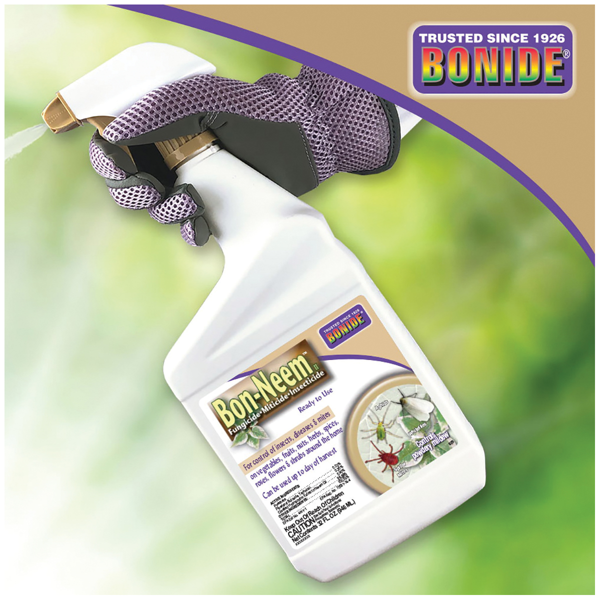 Bonide Bon-Neem II 025 Insecticide, Liquid, Spray Application, Indoor, 1 qt - 2