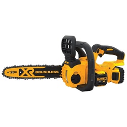 DCCS620P1 Chainsaw Kit, Battery Included, 5 Ah, 20 V, Lithium-Ion, 4 in Cutting Capacity, 12 in L Bar