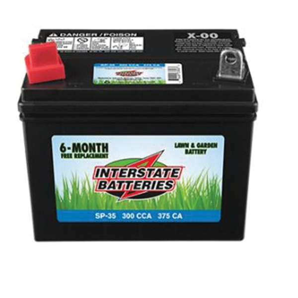 INTERSTATE BATTERIES SP-35 Lawn and Garden Battery, Lead-Acid - 1