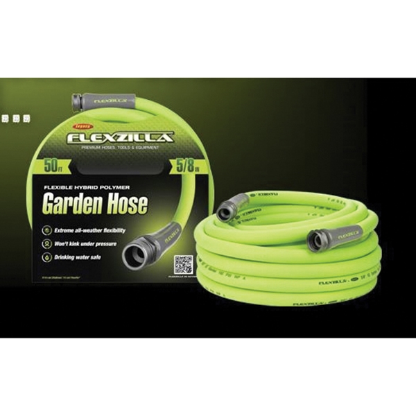 SwivelGrip HFZG510YWS-N/CA Garden Hose, 5/8 in, 10 ft L, Polymer, Green