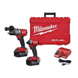 Milwaukee 3697-22 Combination Tool Kit, Battery Included, 5 Ah, 18 V, Lithium-Ion