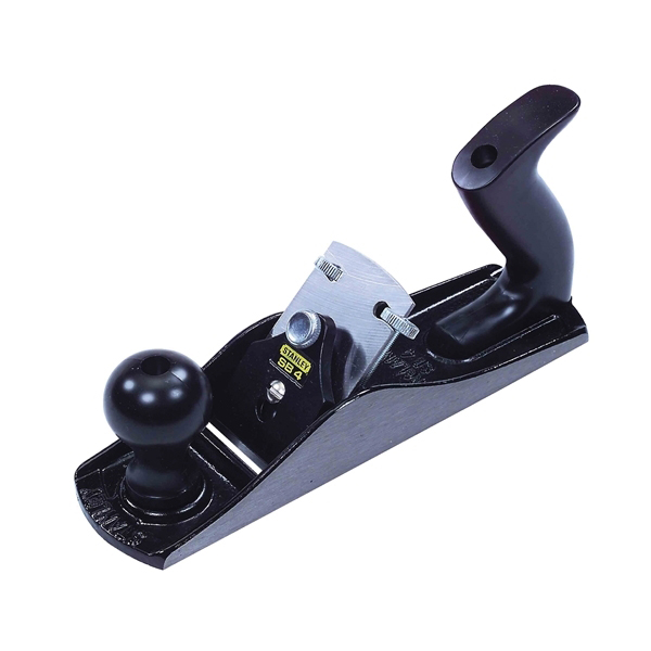 12-404 Adjustable Bench Plane, 2 in W Blade, Steel Blade, Iron Body, Contoured Handle, Black