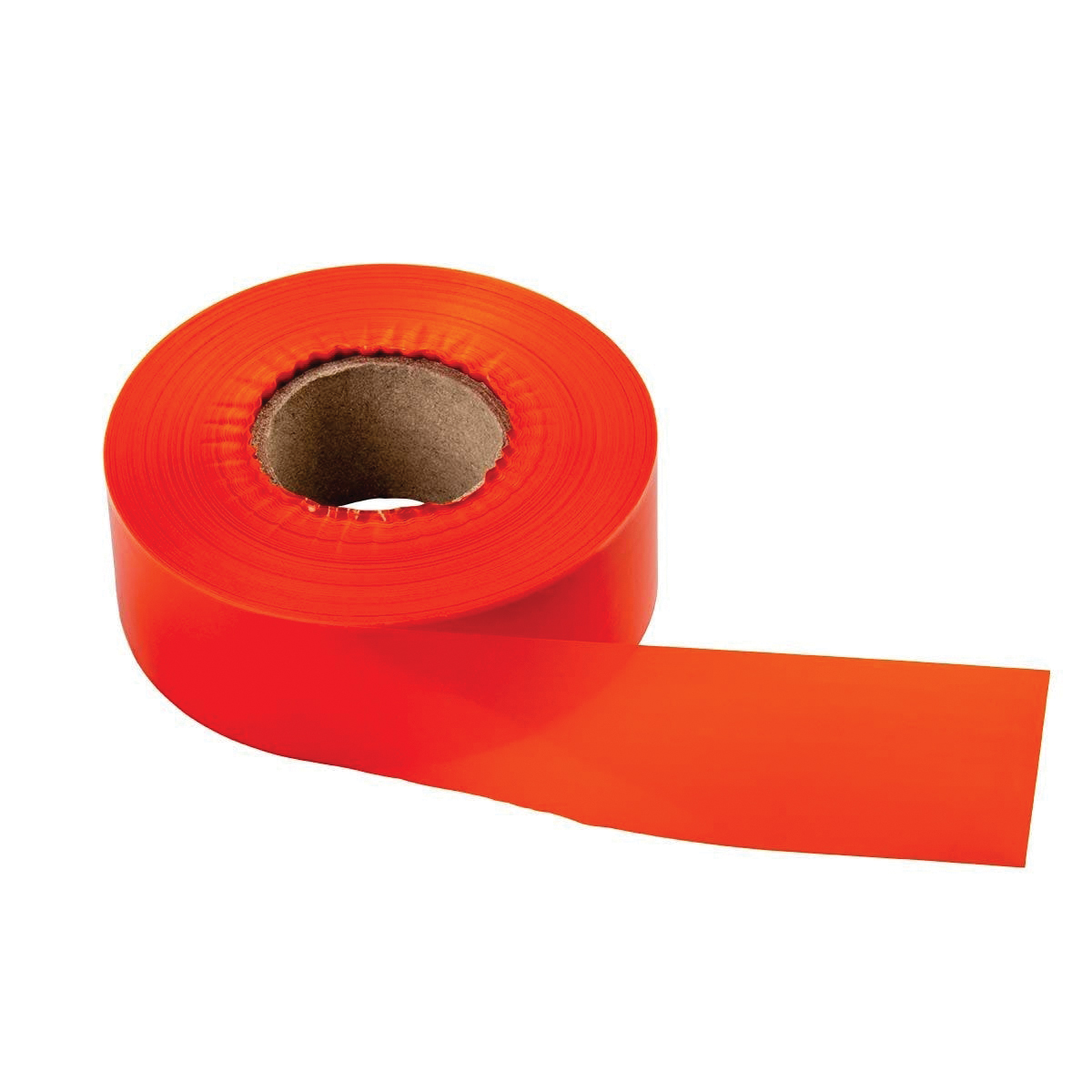 17022 Flagging Tape, 300 ft L, 1-3/16 in W, Orange, Polyethylene