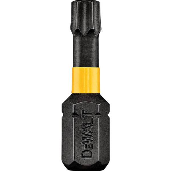 DWA1TS30IR2 Screwdriver Bit, T30 Drive, Torx Drive, 1/4 in Shank, Hex Shank, 1 in L, Steel