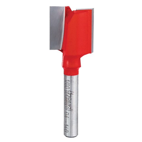 04-140 Double-Flute Straight Bit, 3/4 in Dia Cutter, 2-1/8 in OAL, 1/4 in Dia Shank, 2-Cutter, Carbide