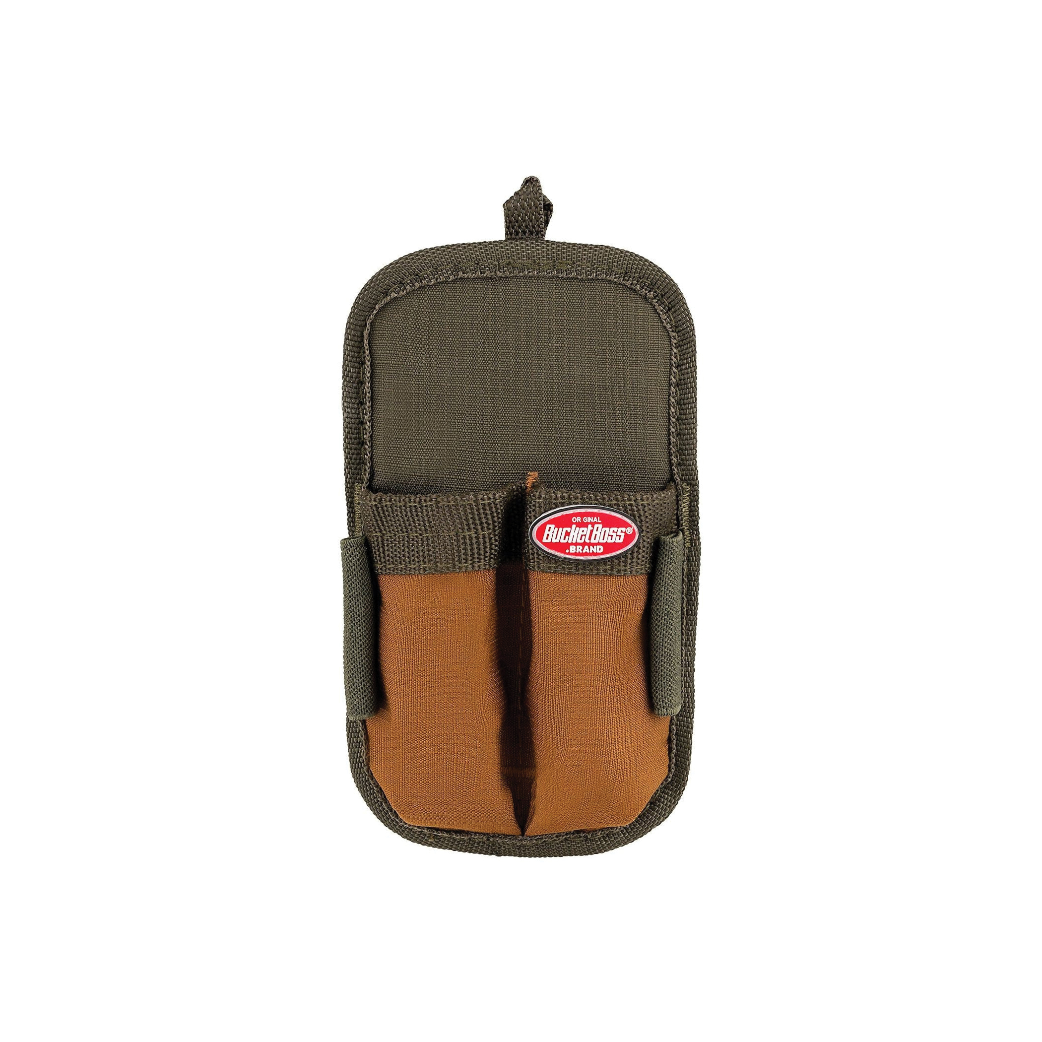 54180 Double-Barrel Sheath, 2-Pocket, 600D Polyester, Brown/Green, 4 in W, 7 in H, 1-1/2 in D