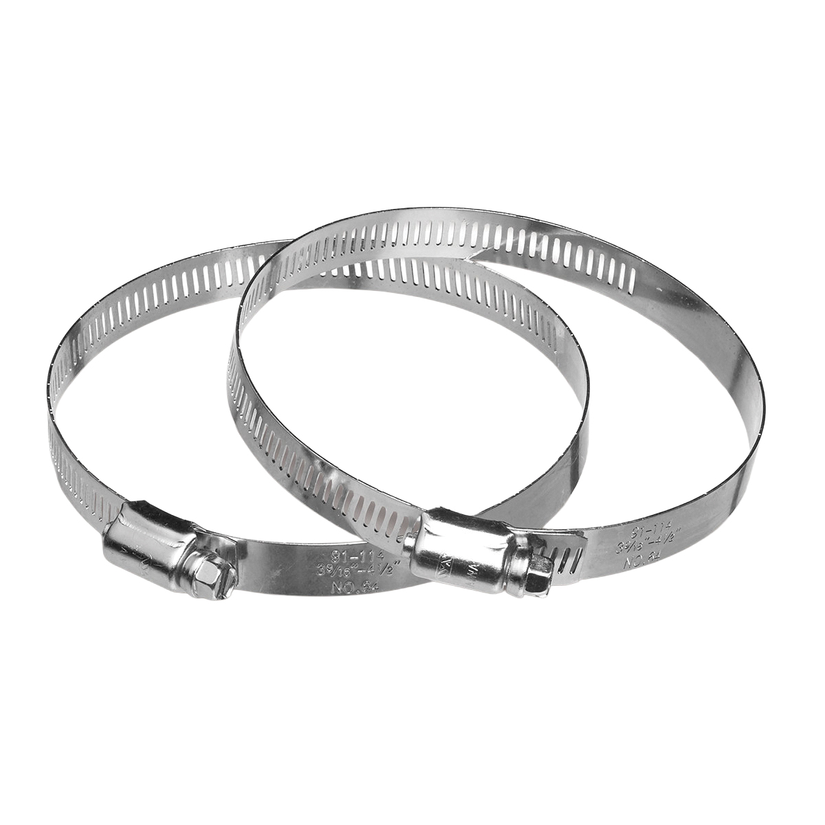 MC3ZW Worm Gear Clamp, 3 in Duct, Clamping Range: 3 in, Steel, Galvanized